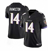 Men & Women & Youth Baltimore Ravens #14 Kyle Hamilton Black 2023 F.U.S.E. Vapor Limited Stitched Jersey,baseball caps,new era cap wholesale,wholesale hats